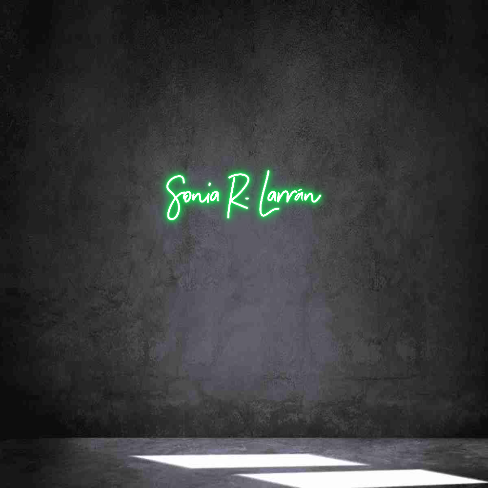 Neon personalizado: Sonia R. Larrán