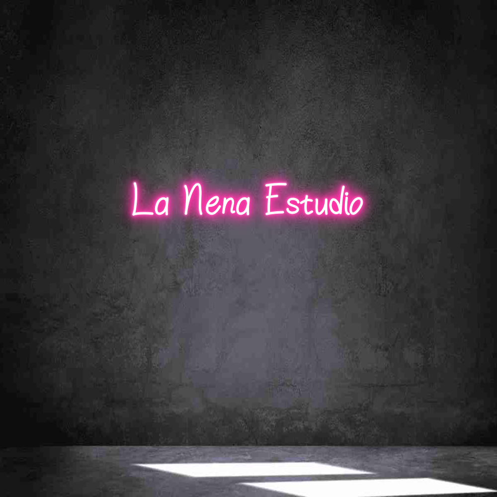 Neon personalizado: La Nena Estudio
