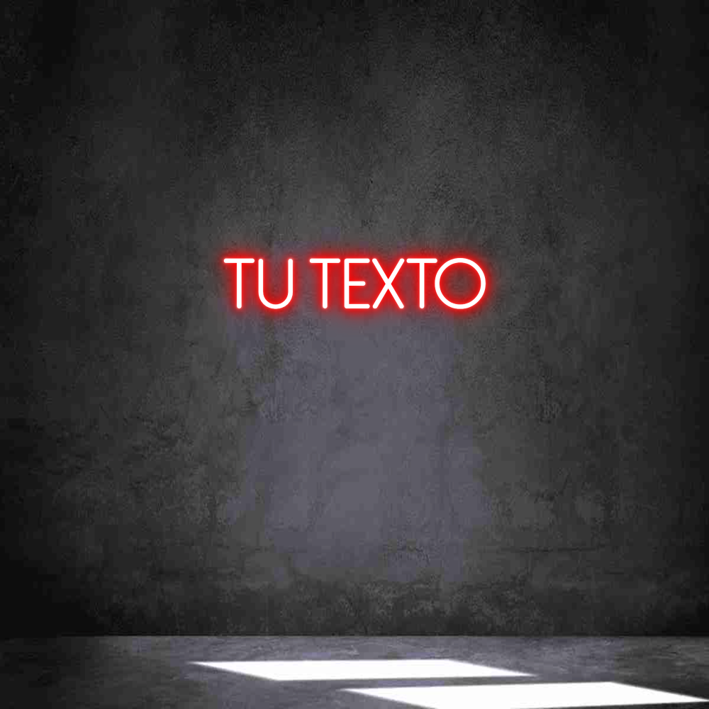 Neon personalizado: Tu texto