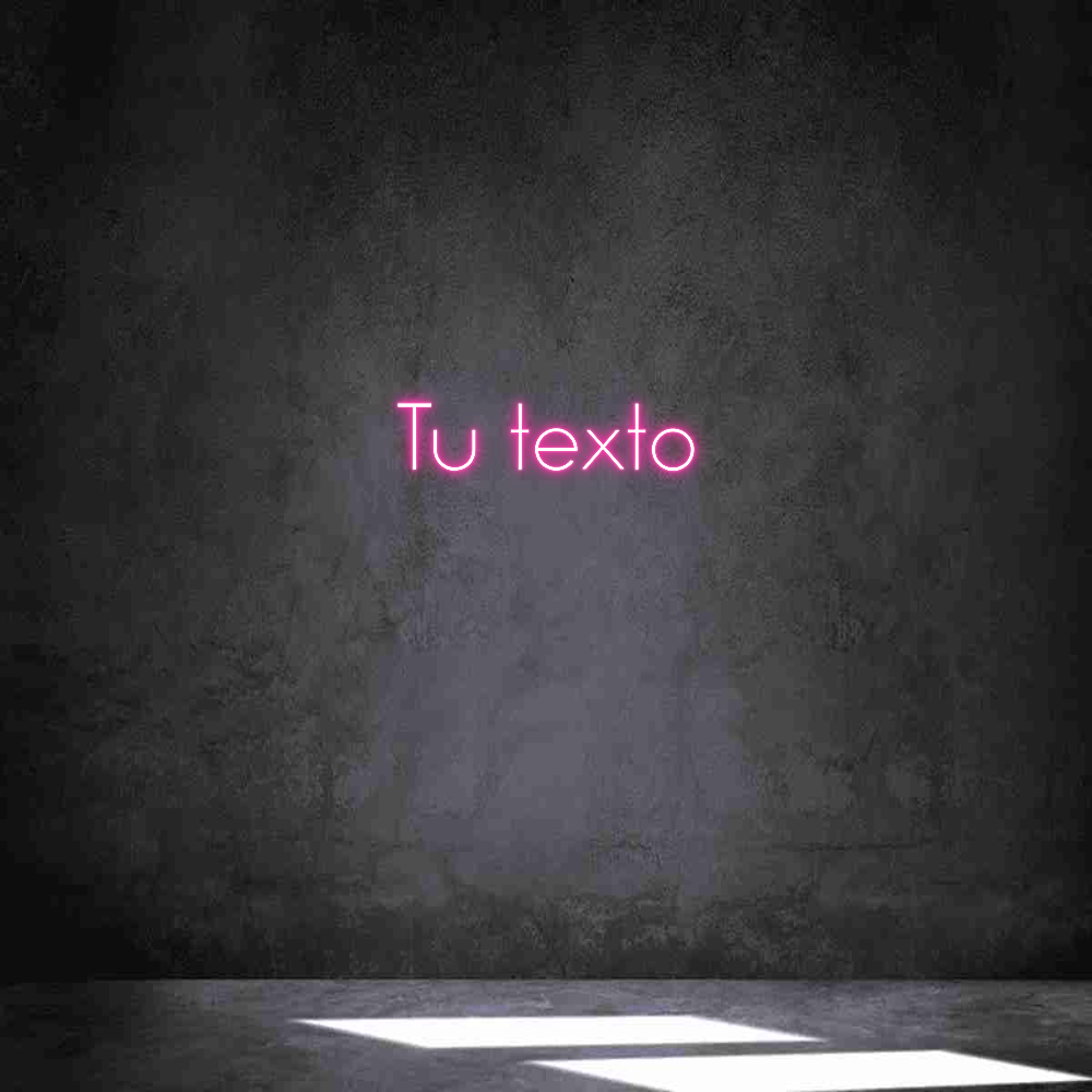 Neon personalizado: Tu texto
