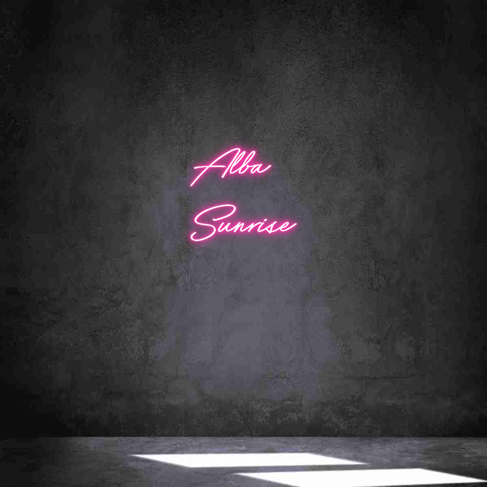 Neon personalizado: Alba
Sunrise