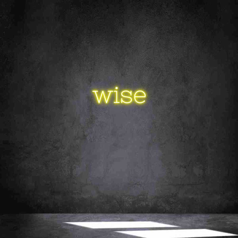 Neon personalizado: wise