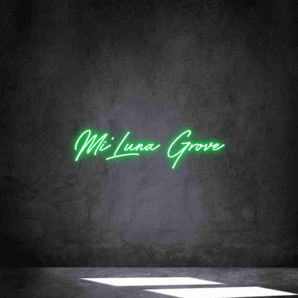 Neon personalizado: Mi’Luna Grove