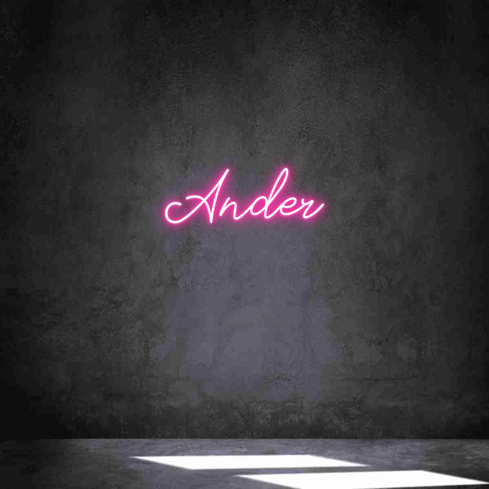Neon personalizado: Ander