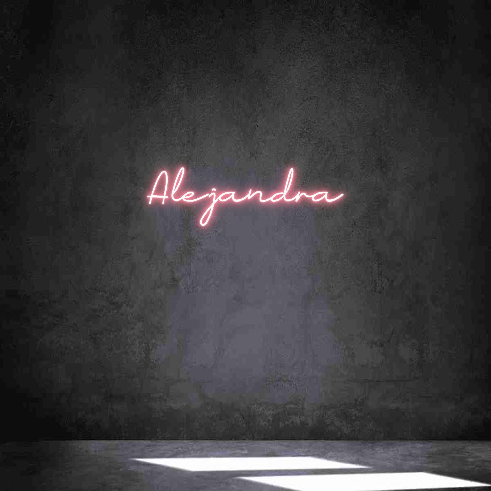 Neon personalizado: Alejandra