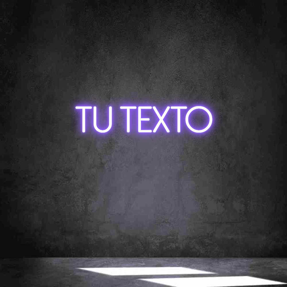 Neon personalizado: Tu texto