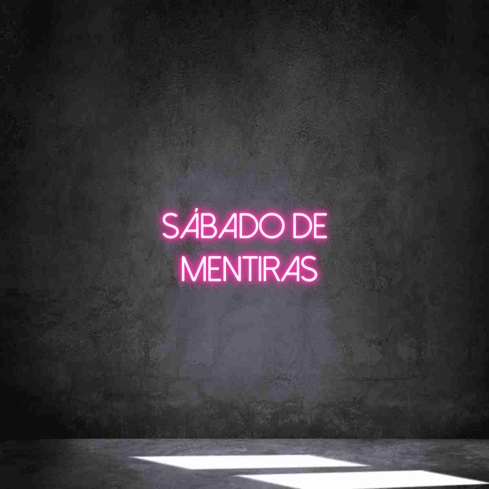 Neon personalizado: Sábado de 
m...