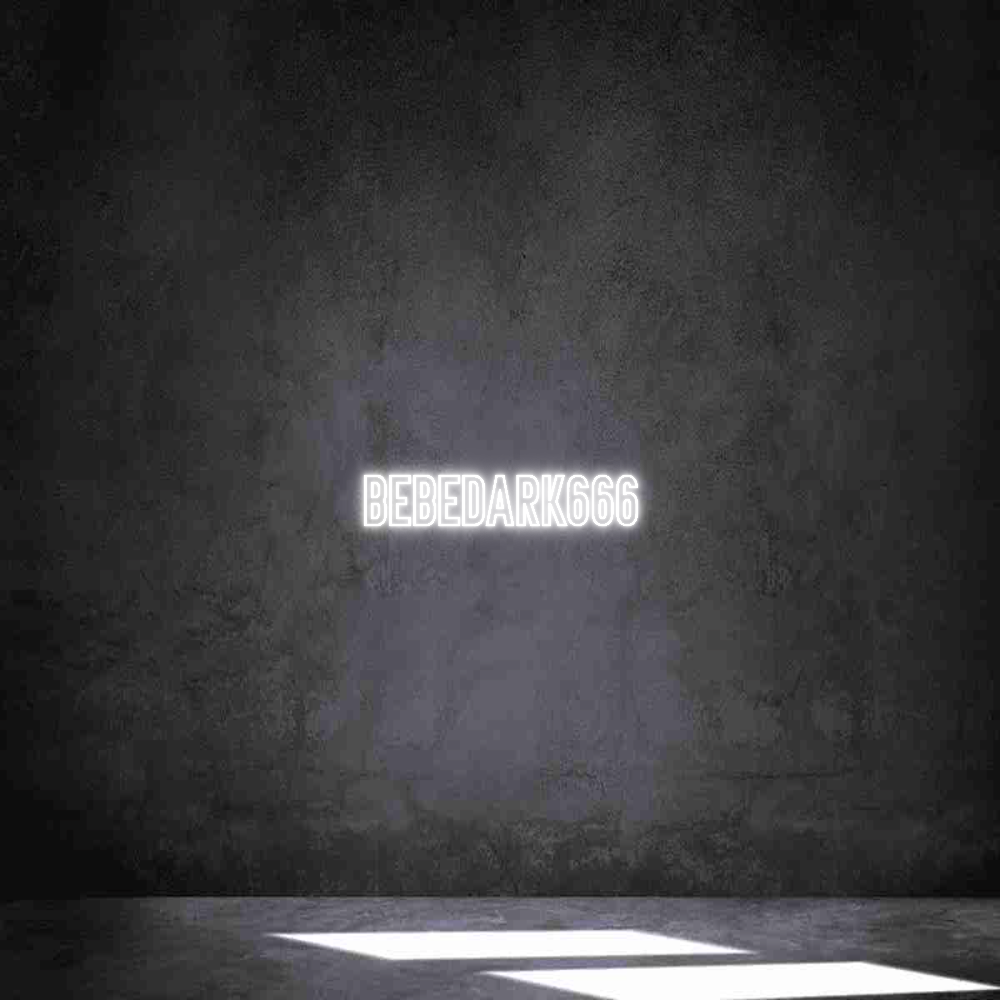 Neon personalizado: Bebedark666