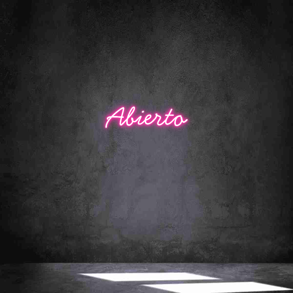 Neon personalizado: Abierto