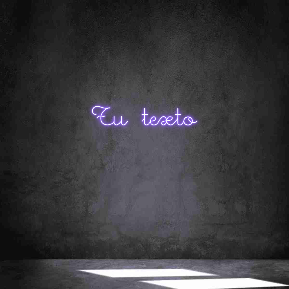 Neon personalizado: Tu texto