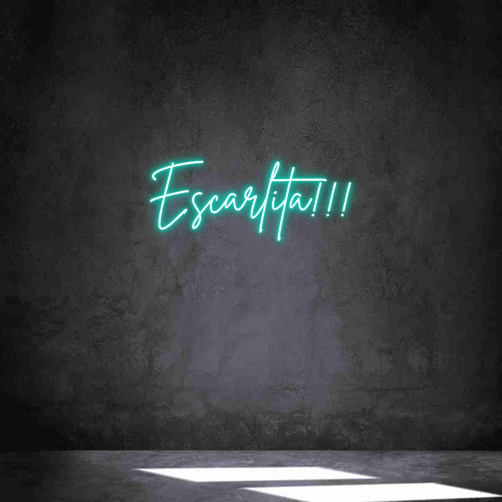 Neon personalizado: Escarlita!!!