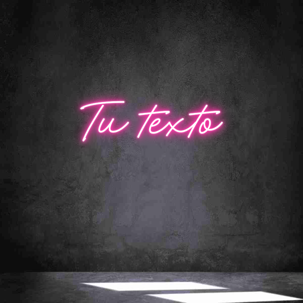 Neon personalizado: Tu texto