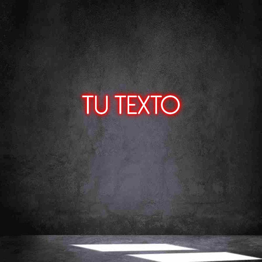 Neon personalizado: Tu texto