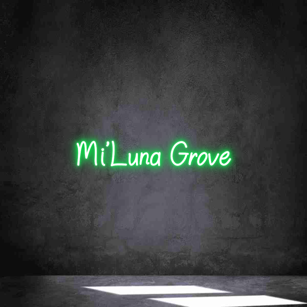 Neon personalizado: Mi’Luna Grove