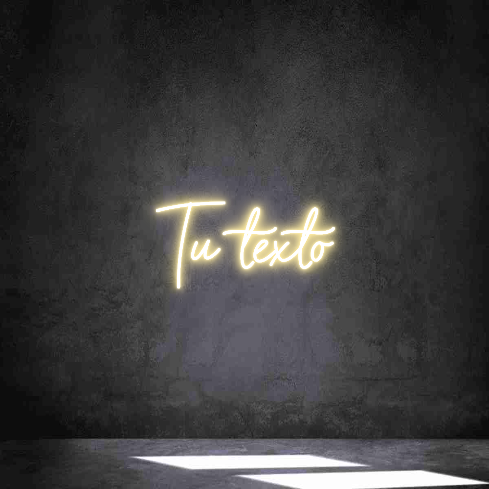Neon personalizado: Tu texto