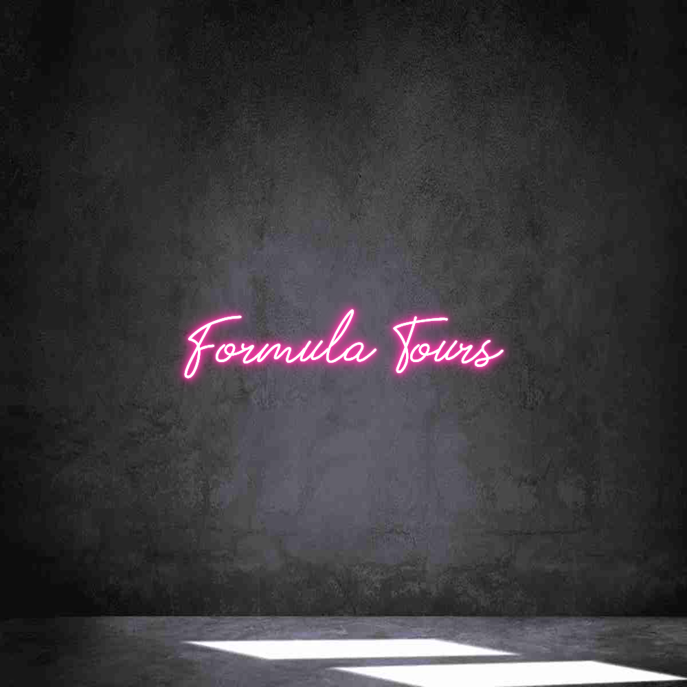 Neon personalizado: Formula Tours
