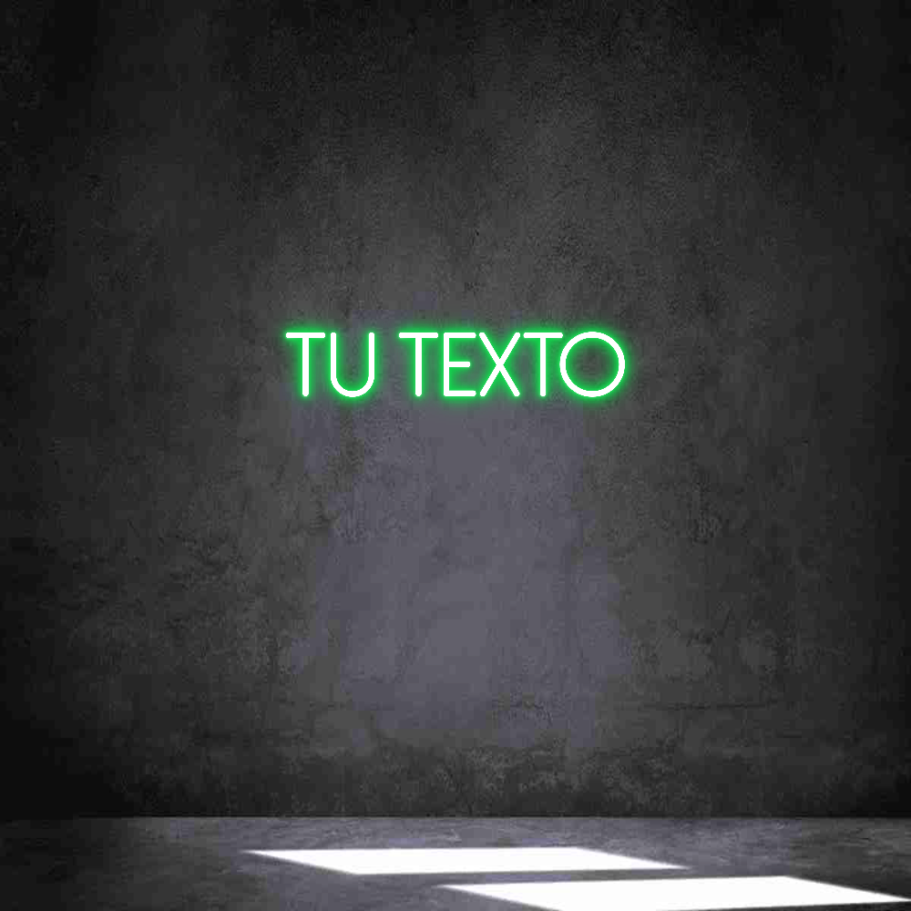 Neon personalizado: Tu texto