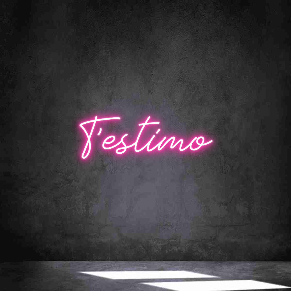 Neon personalizado: T’estimo