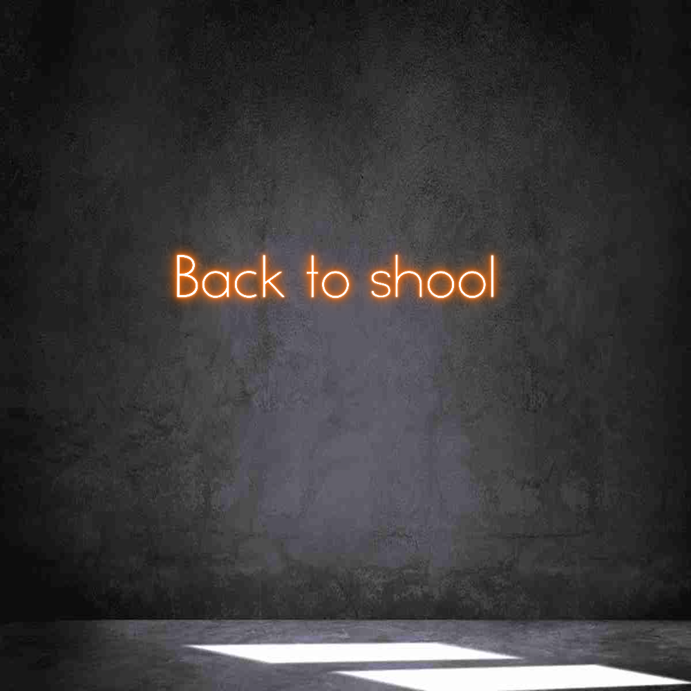 Neon personalizado: Back to shool