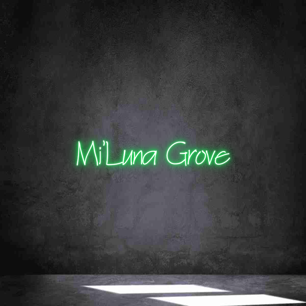 Neon personalizado: Mi’Luna Grove