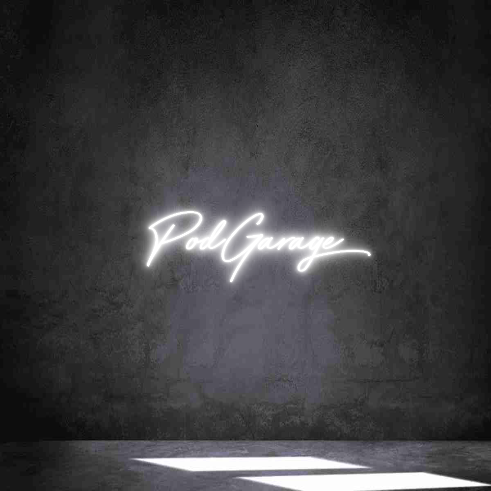 Neon personalizado: PodGarage