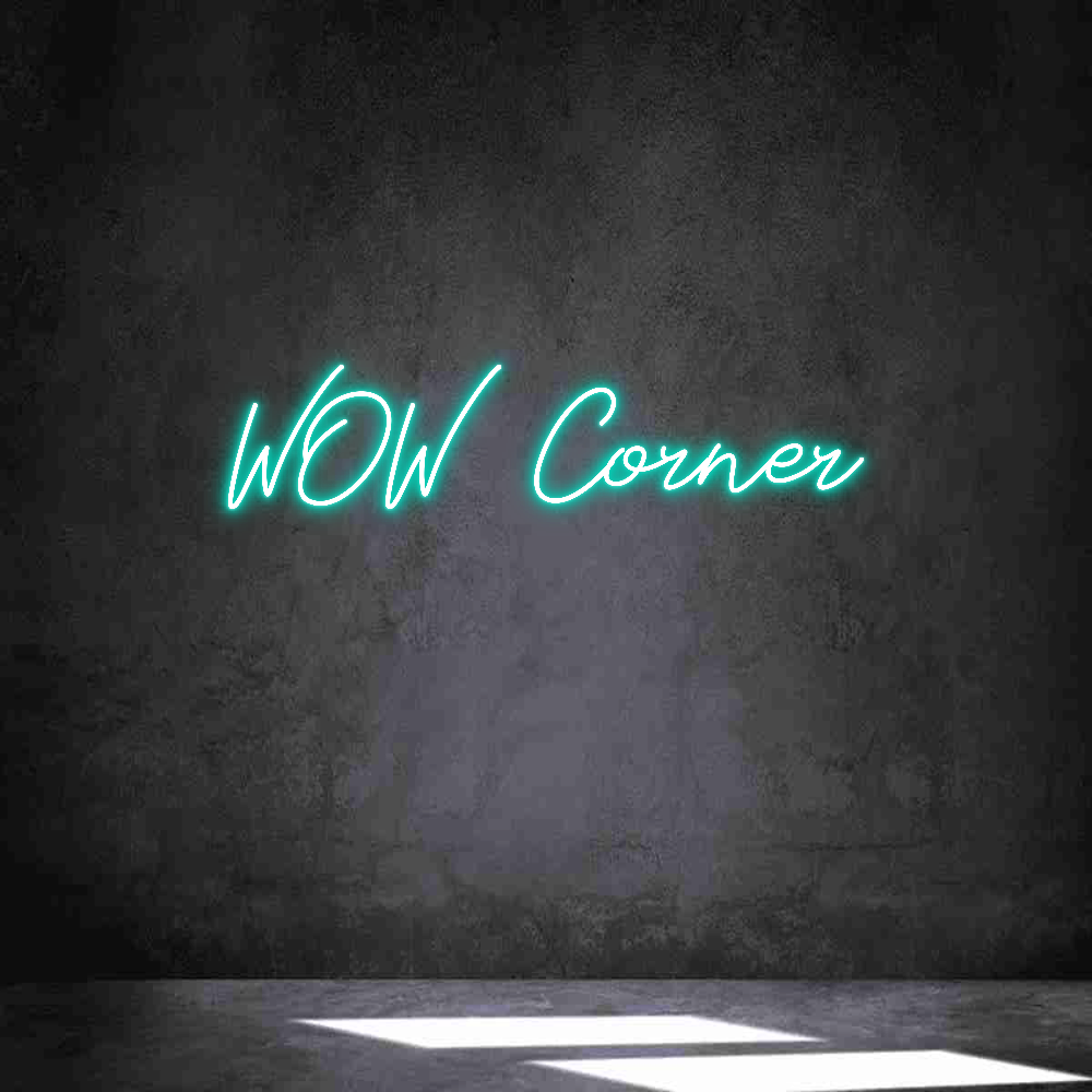 Neon personalizado: WOW Corner