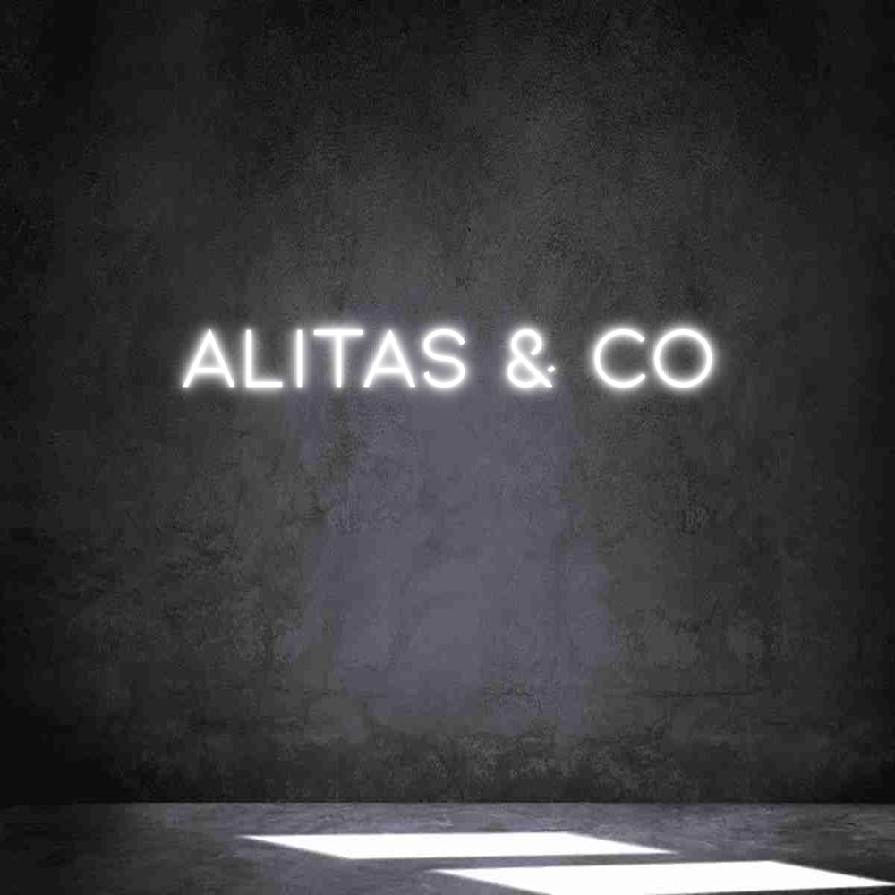 Neon personalizado: ALITAS & CO