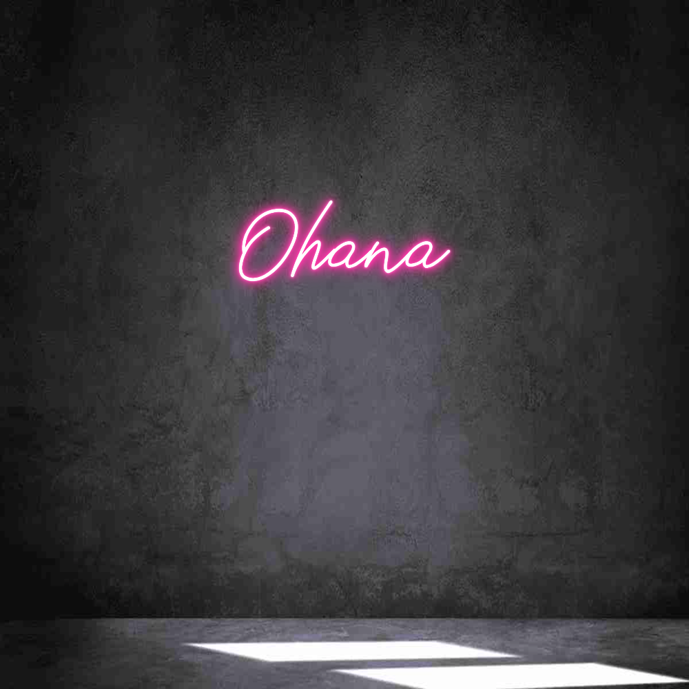 Neon personalizado: Ohana