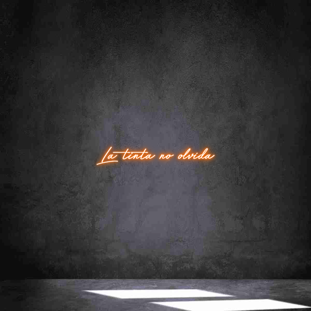 Neon personalizado: La tinta no o...