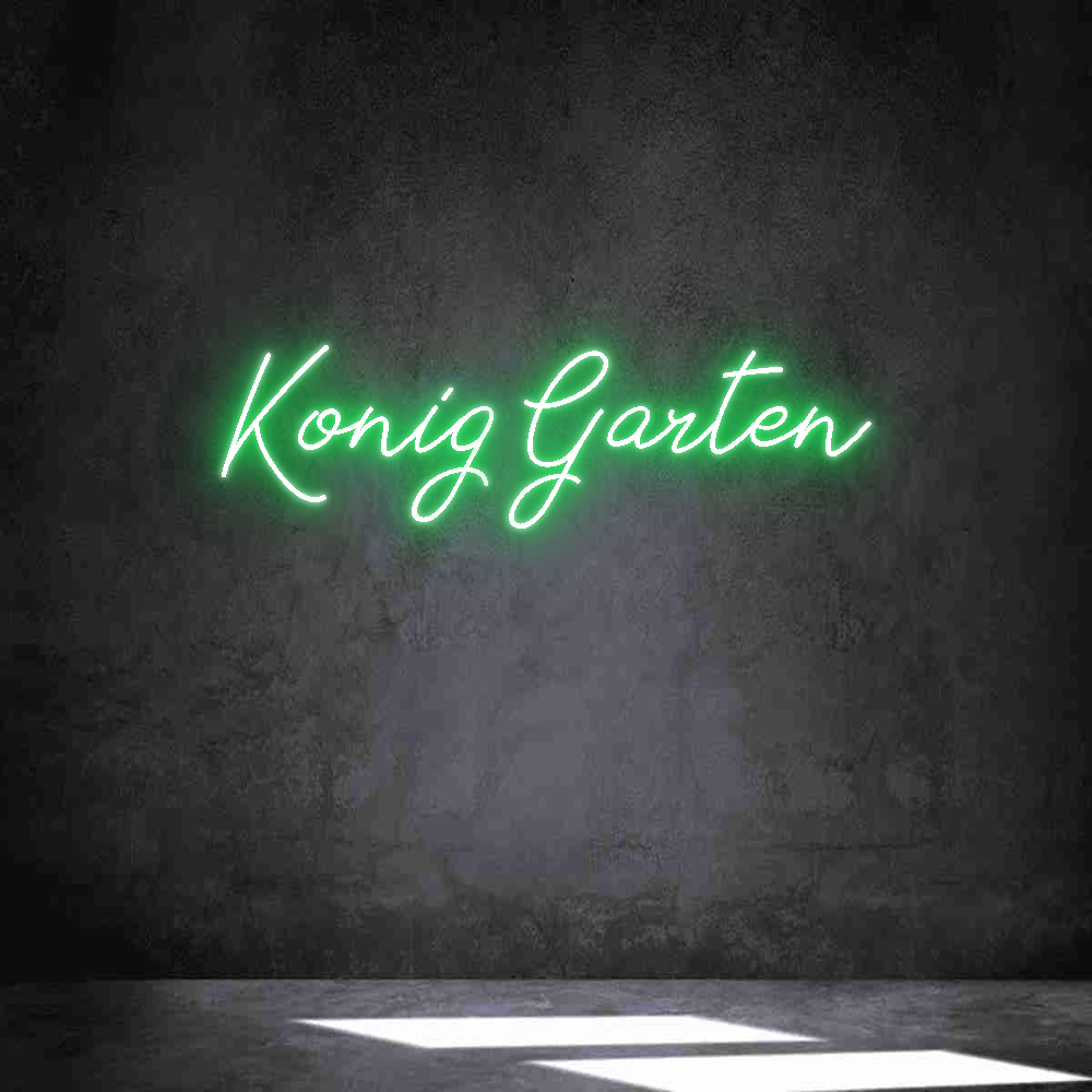 Neon personalizado: Konig Garten