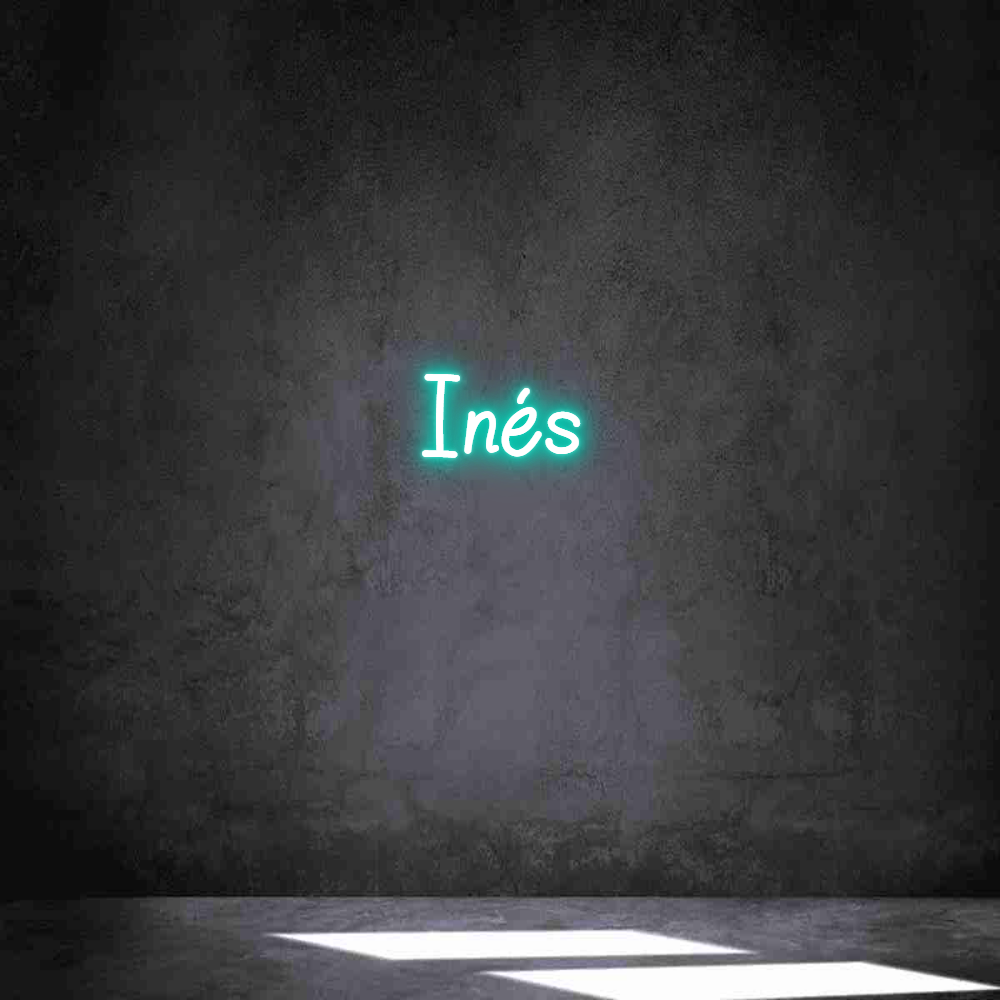 Neon personalizado: Inés