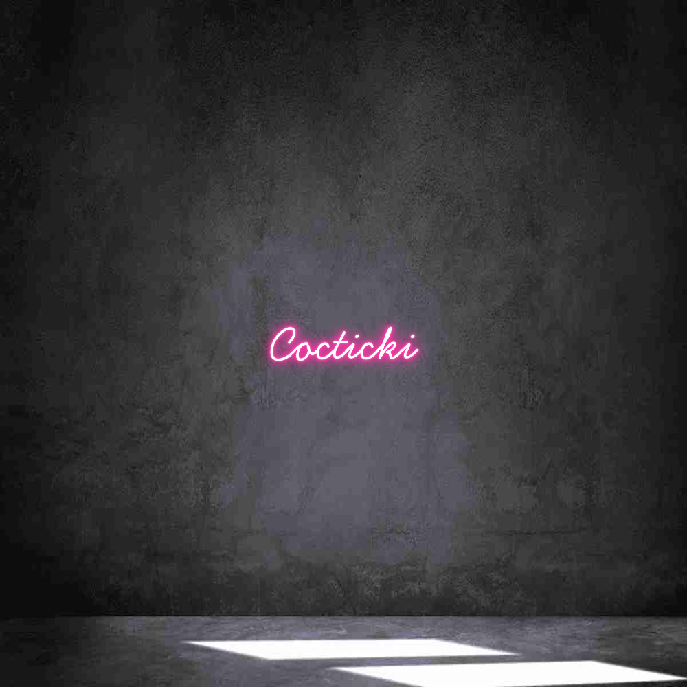 Neon personalizado: Cocticki
