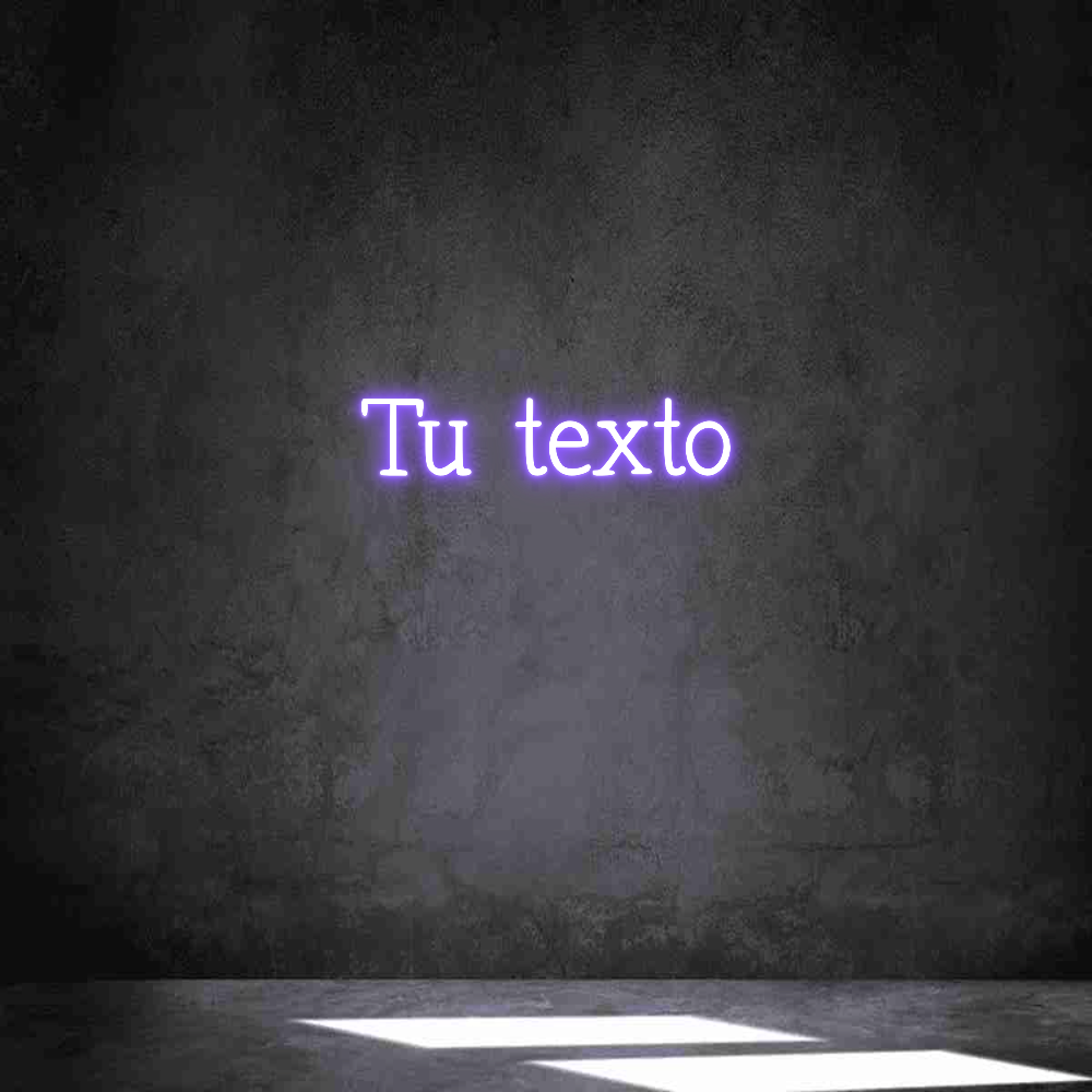 Neon personalizado: Tu texto