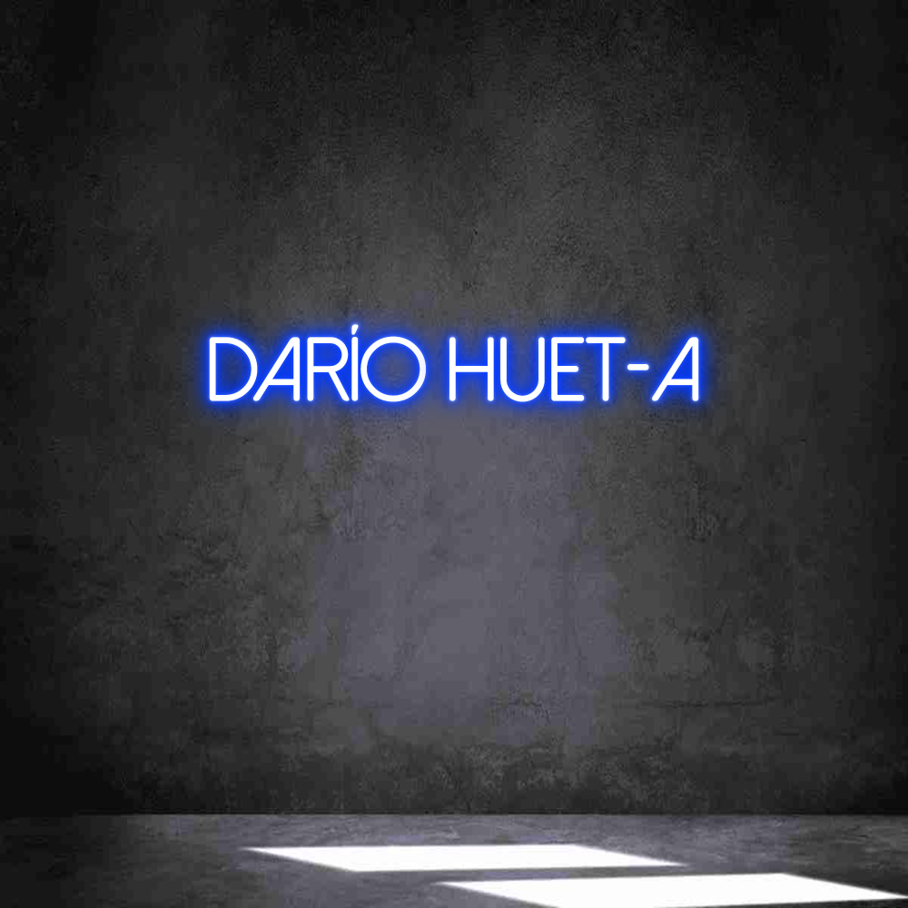 Neon personalizado: DARÍO HUET-A