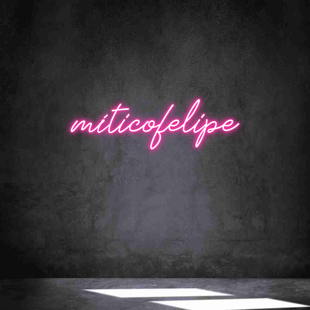 Neon personalizado: míticofelipe