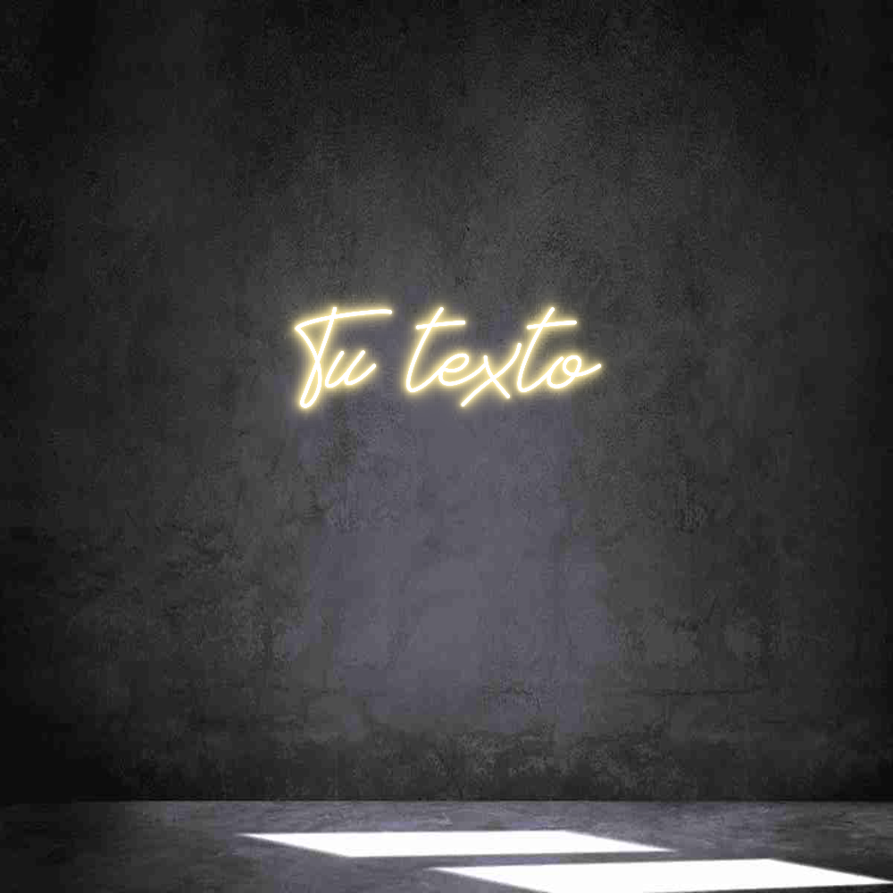 Neon personalizado: Tu texto