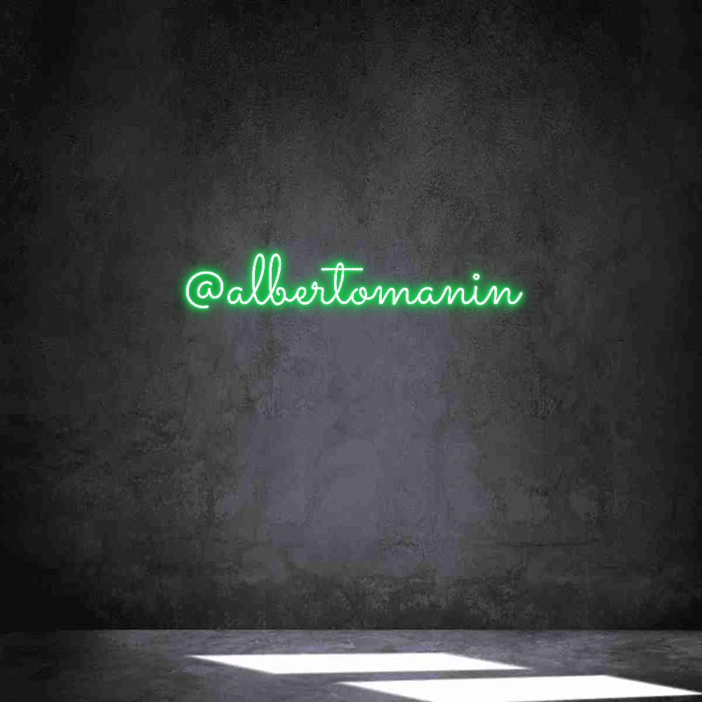 Neon personalizado: @albertomanin