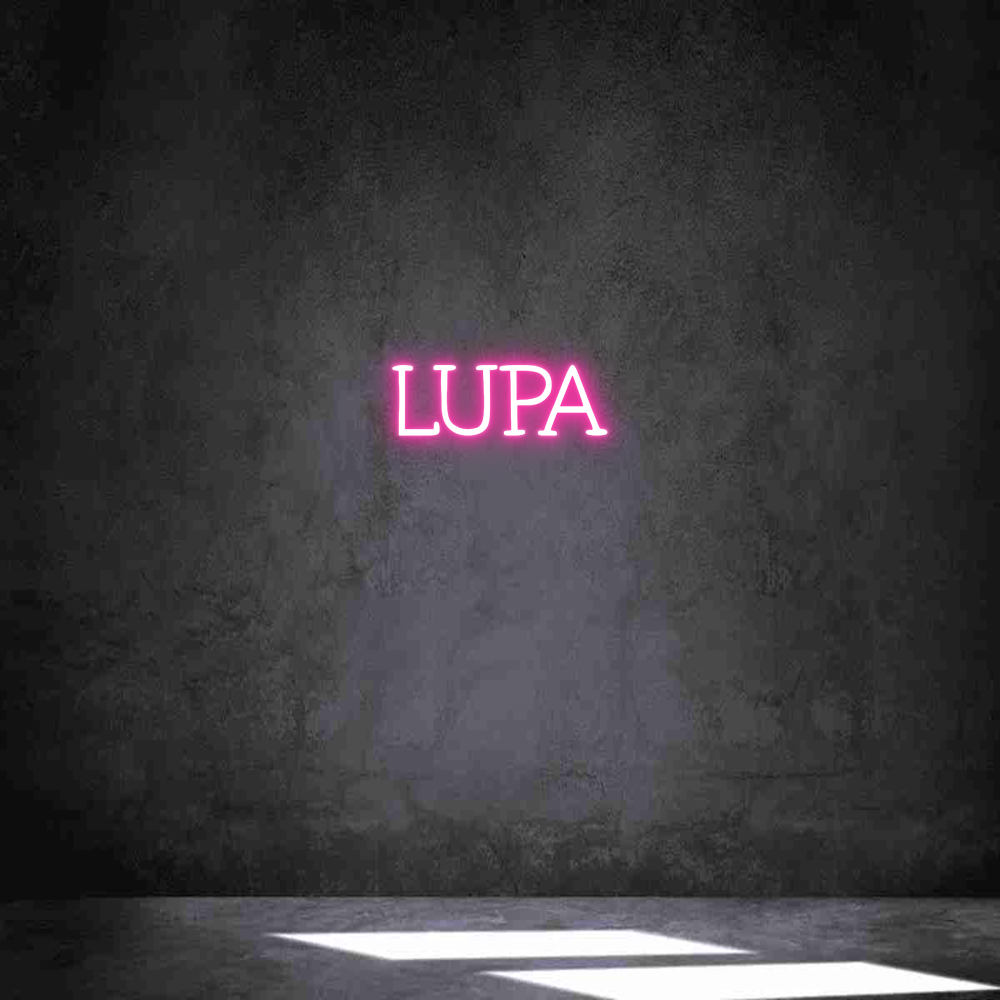 Neon personalizado: LUPA