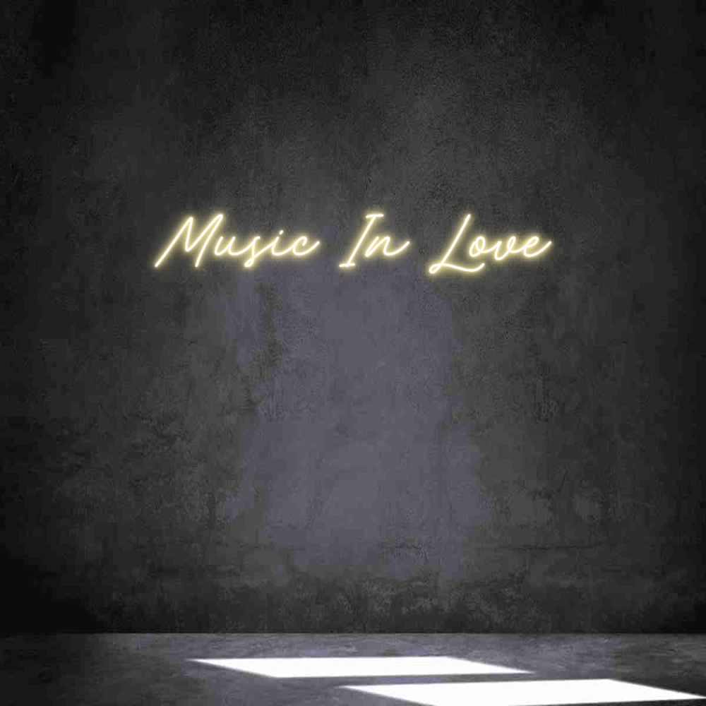 Neon personalizado: Music In Love...
