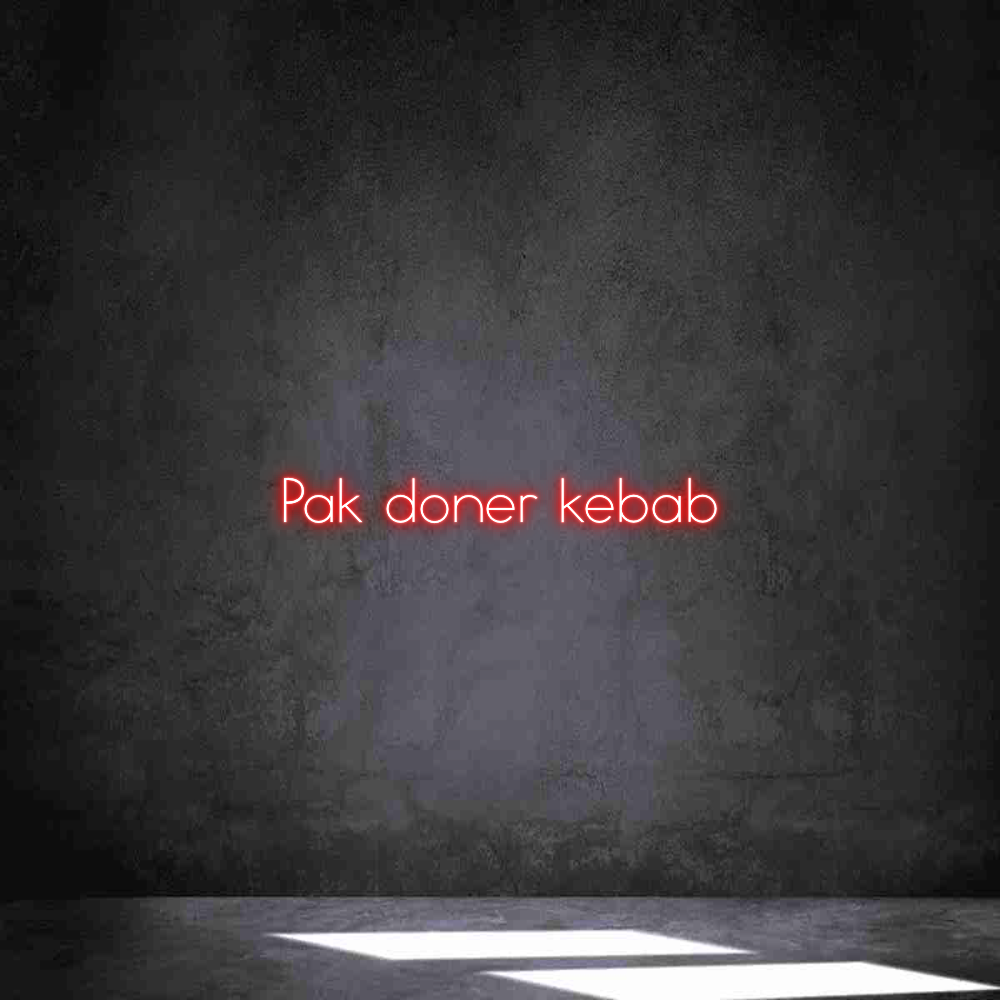 Neon personalizado: Pak doner kebab