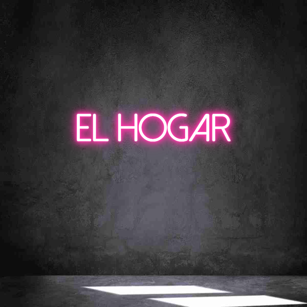 Neon personalizado: EL HOGAR
