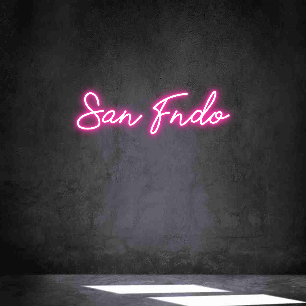 Neon personalizado: San Fndo