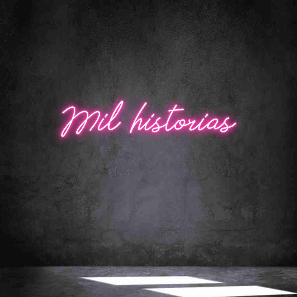 Neon personalizado: Mil historias