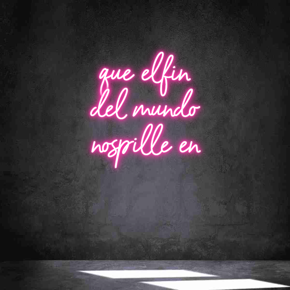 Neon personalizado: que elfin 
d...