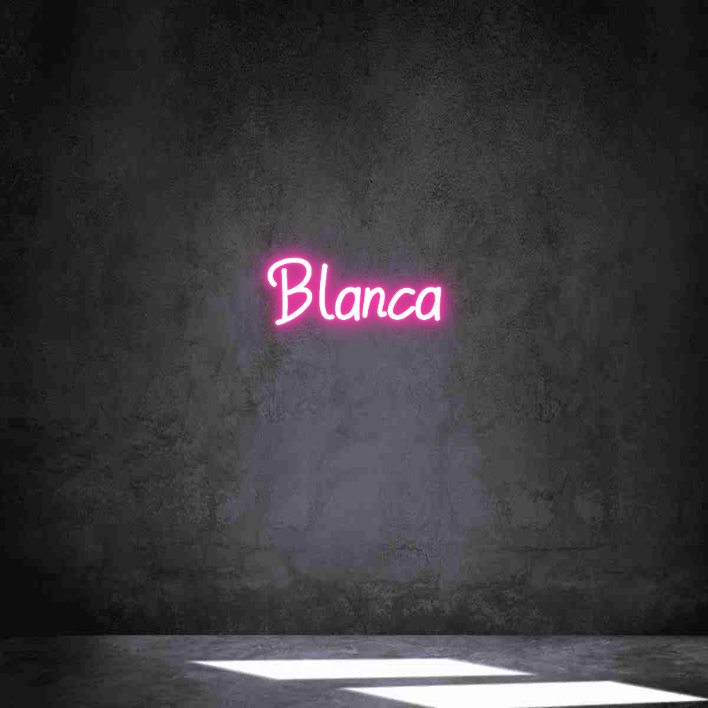 Neon personalizado: Blanca