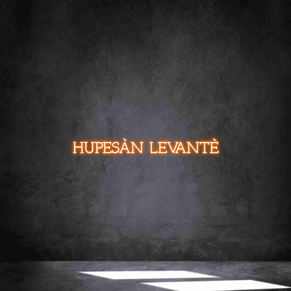 Neon personalizado: HUPESÁN LEVANTÉ
