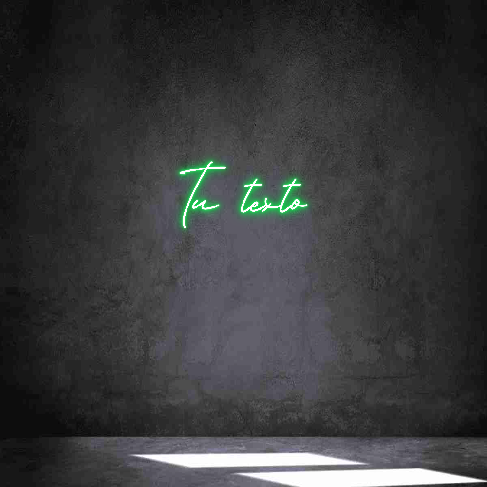 Neon personalizado: Tu texto