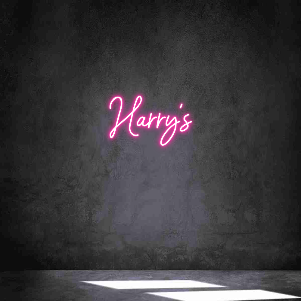 Neon personalizado: Harry's