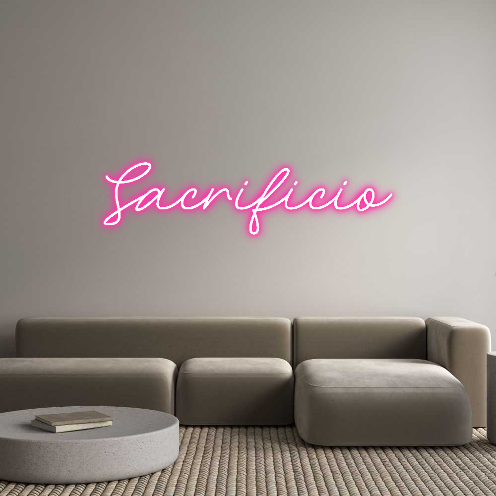 Neon personalizado: Sacrificio