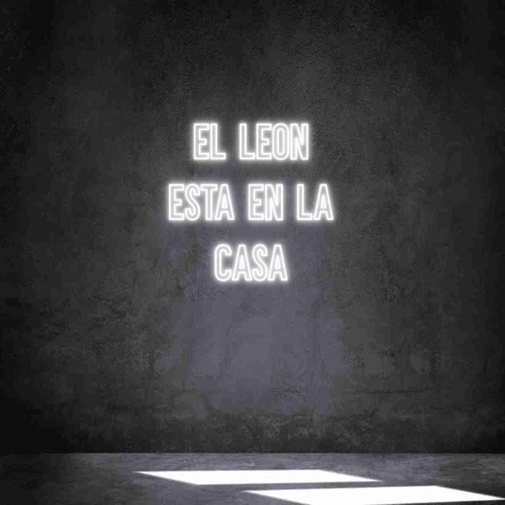 Neon personalizado: EL LEON
ESTA...